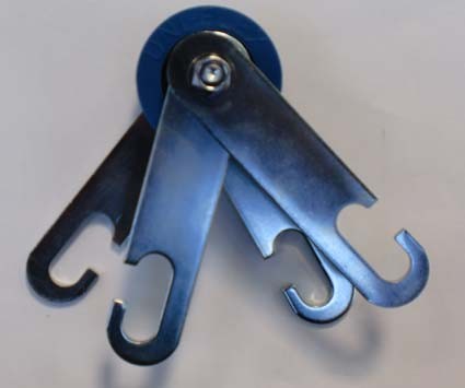 Übertriebs-Riemenscheibe DM52 mm mit Doppelrille, blau